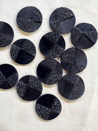 Vintage Italian Lava Rock Buttons - L'Etoffe Fabrics LLC