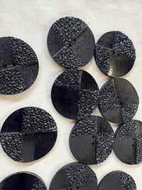 Vintage Italian Lava Rock Buttons - L'Etoffe Fabrics LLC