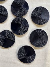 Vintage Italian Lava Rock Buttons - L'Etoffe Fabrics LLC
