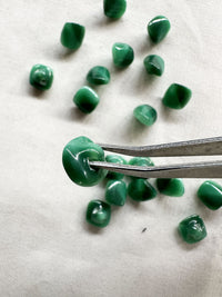 Vintage Italian Little Jade Green Buttons - L'Etoffe Fabrics LLC