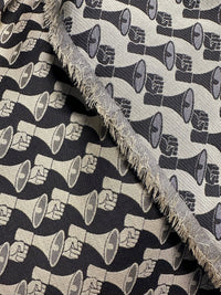 Vintage Italian Megaphone Jaquard Wool Suiting - L'Etoffe Fabrics LLC