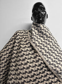 Vintage Italian Megaphone Jaquard Wool Suiting - L'Etoffe Fabrics LLC