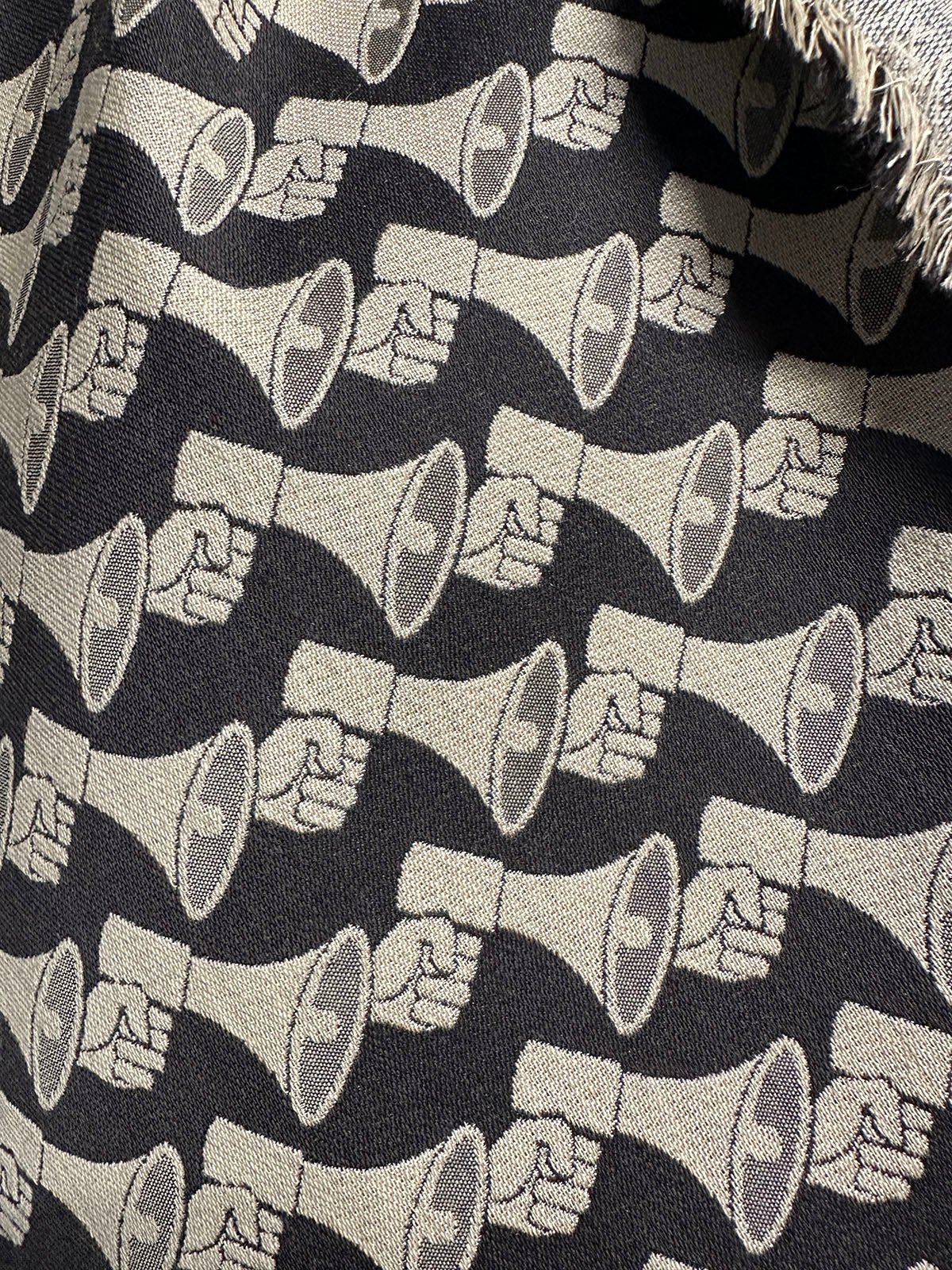 Vintage Italian Megaphone Jaquard Wool Suiting - L'Etoffe Fabrics LLC