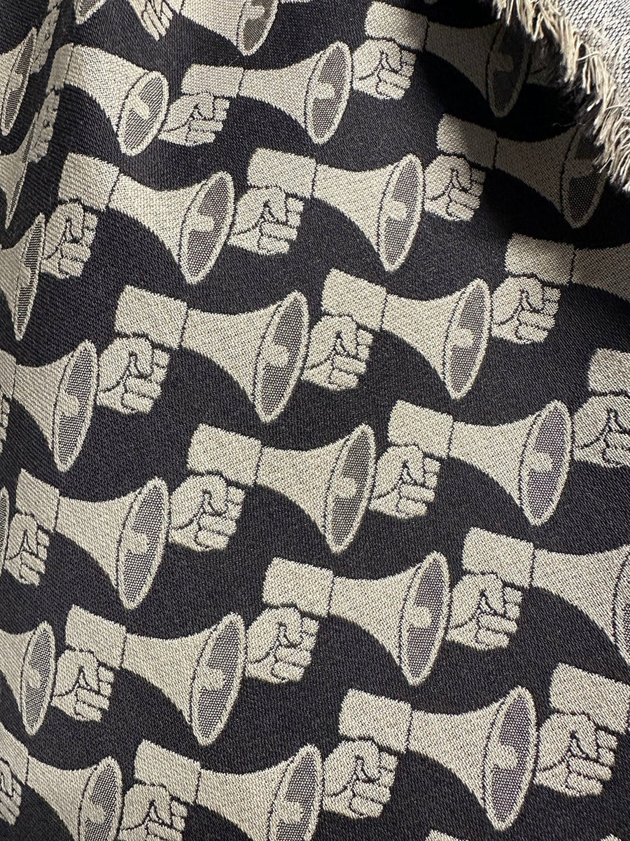 Vintage Italian Megaphone Jaquard Wool Suiting - L'Etoffe Fabrics LLC