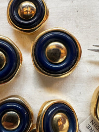 Vintage Italian PC Octagon Space Age Buttons - L'Etoffe Fabrics LLC