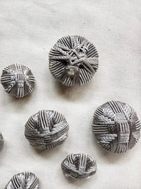 Vintage Italian Silver Passementarie Buttons - L'Etoffe Fabrics LLC