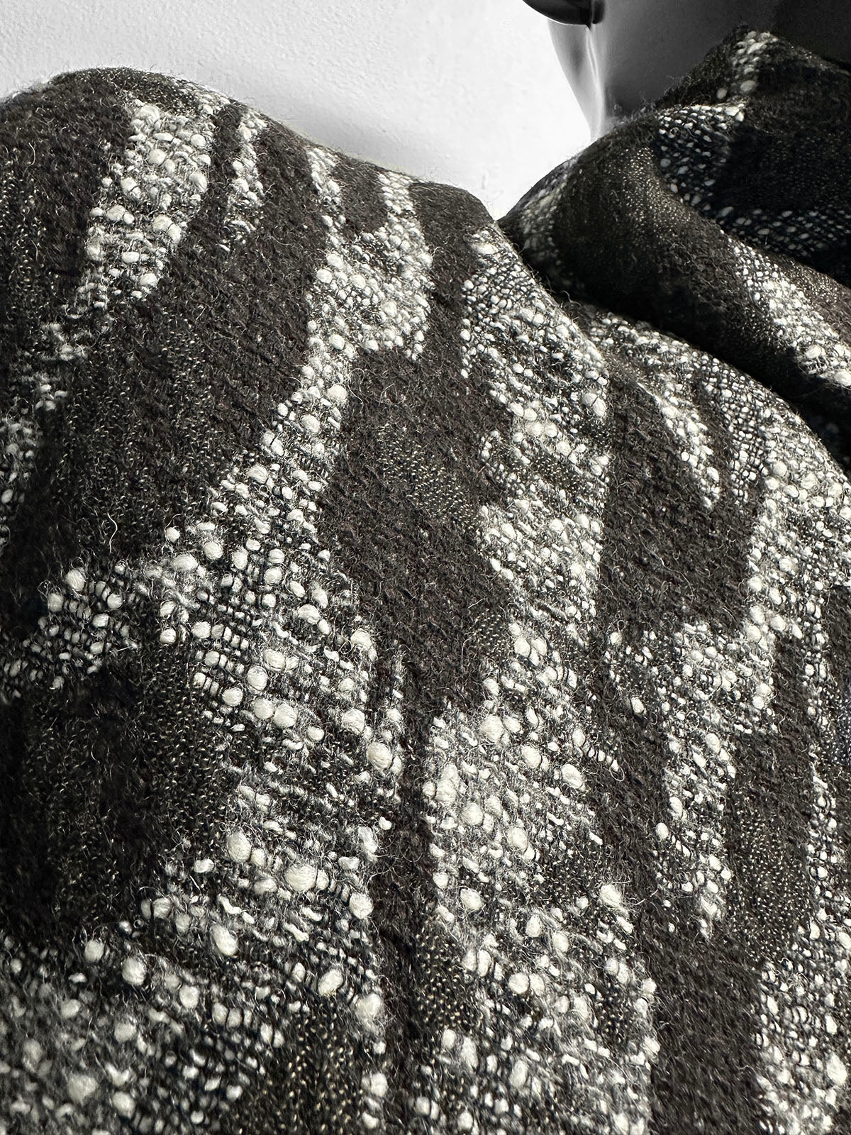 Vintage Italian Soft Double Faced Amoeba Woolen - L'Etoffe Fabrics LLC
