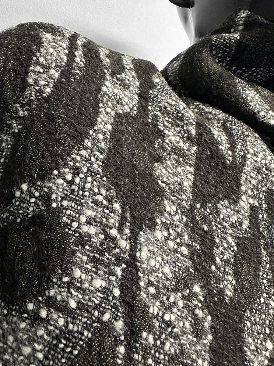 Vintage Italian Soft Double Faced Amoeba Woolen - L'Etoffe Fabrics LLC