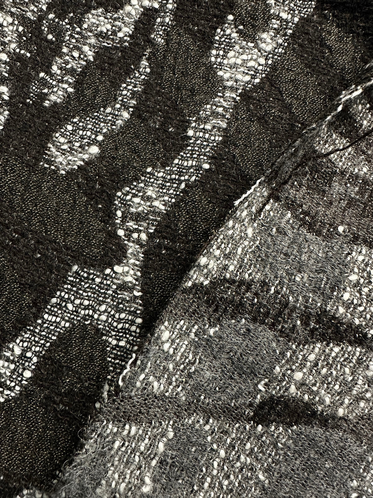 Vintage Italian Soft Double Faced Amoeba Woolen - L'Etoffe Fabrics LLC