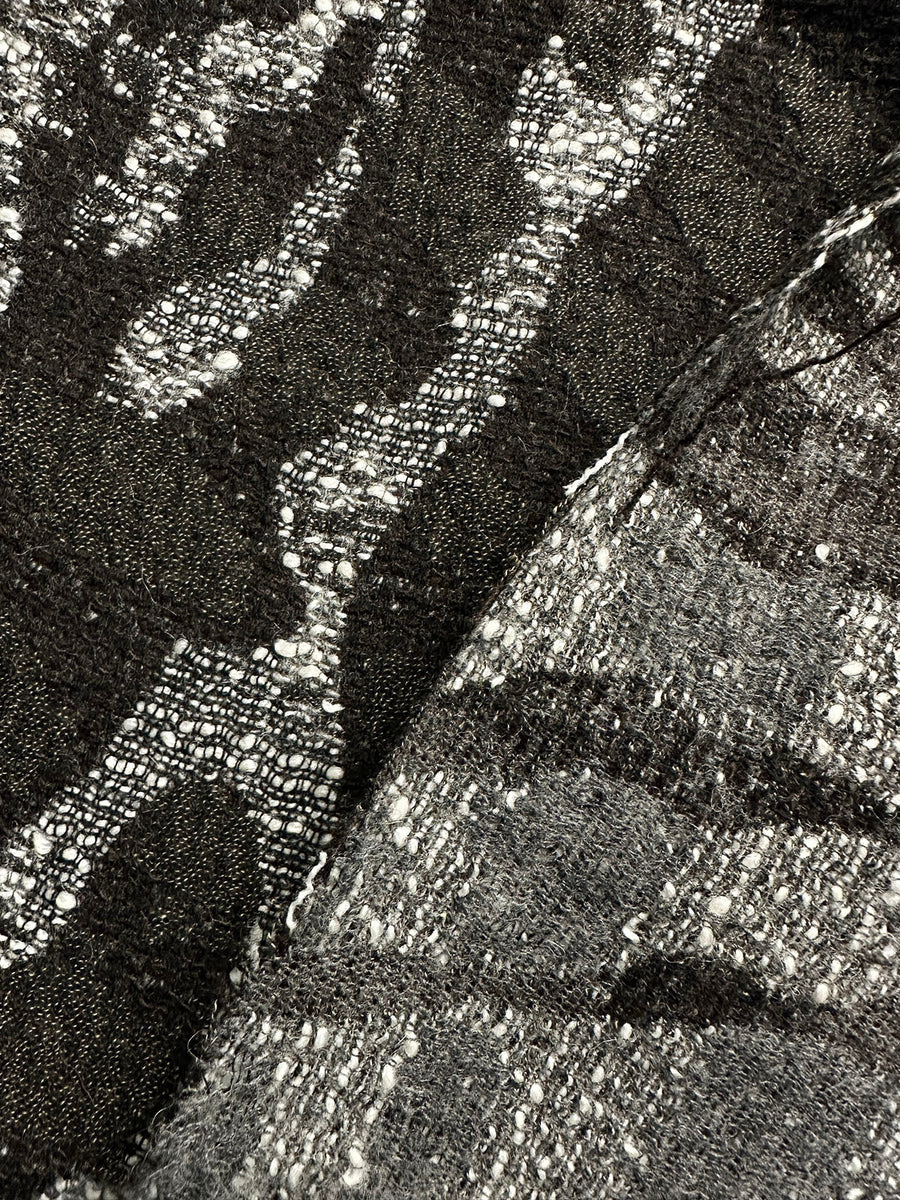 Vintage Italian Soft Double Faced Amoeba Woolen - L'Etoffe Fabrics LLC