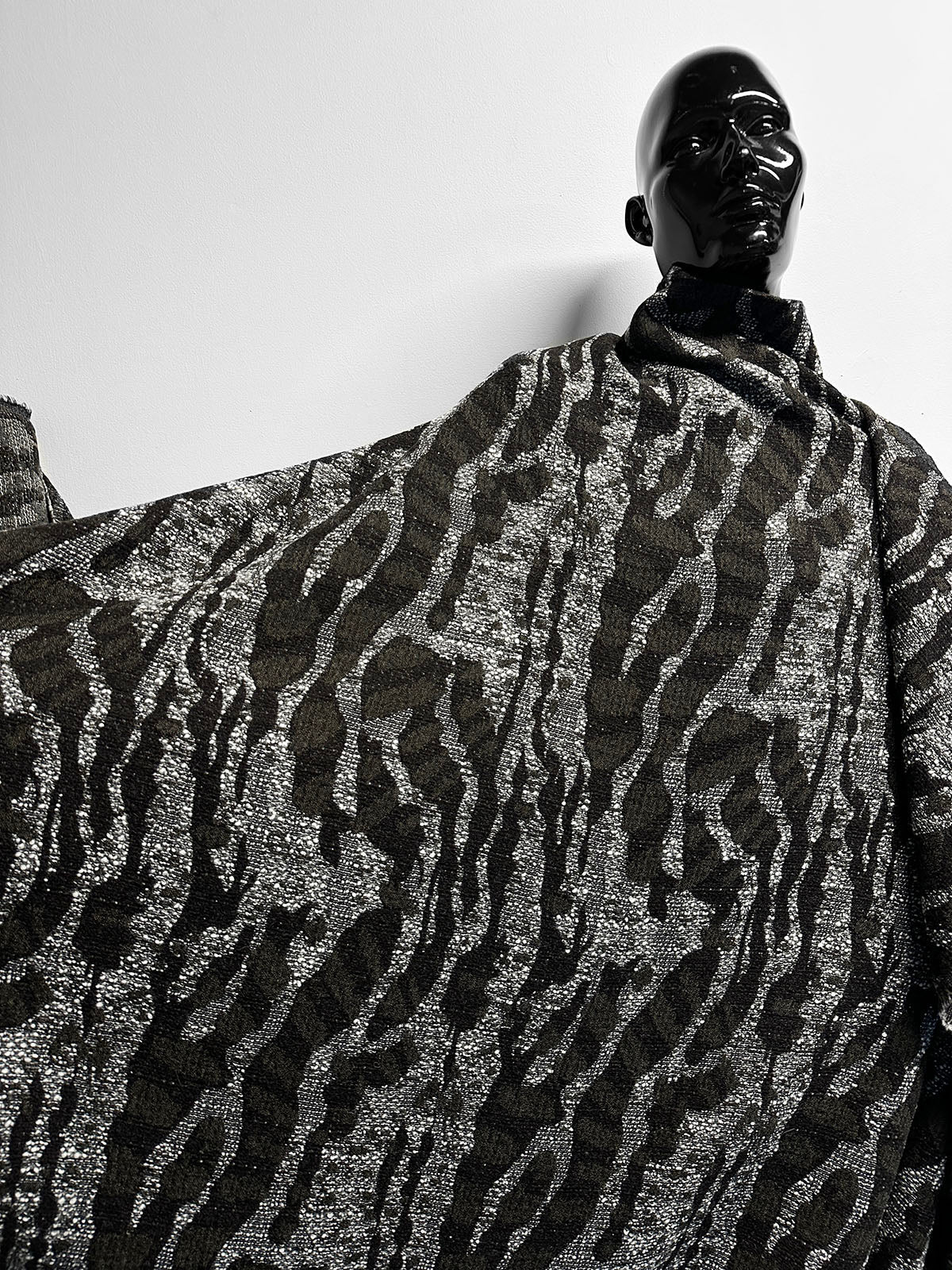 Vintage Italian Soft Double Faced Amoeba Woolen - L'Etoffe Fabrics LLC