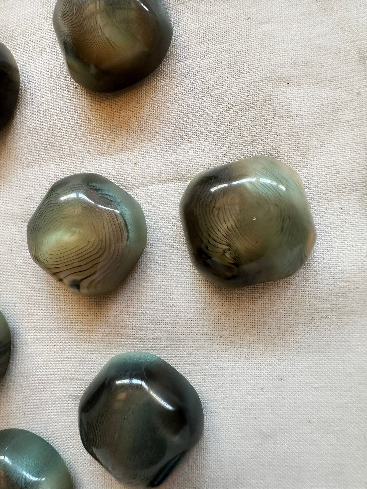 Vintage Italian Stalagmite Pool Buttons - L'Etoffe Fabrics LLC