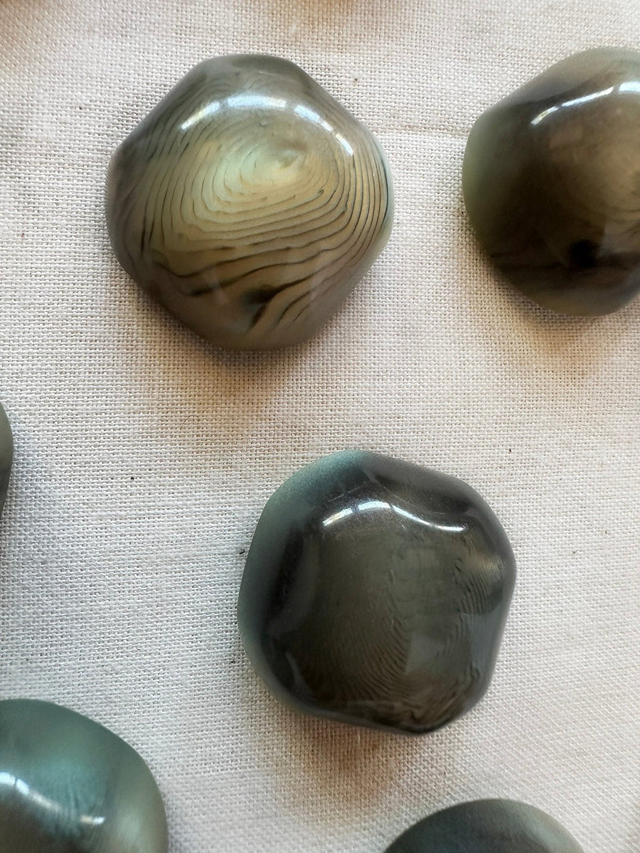 Vintage Italian Stalagmite Pool Buttons - L'Etoffe Fabrics LLC