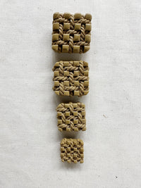 Vintage Italian Taupe Rope Weave Buttons - L'Etoffe Fabrics LLC