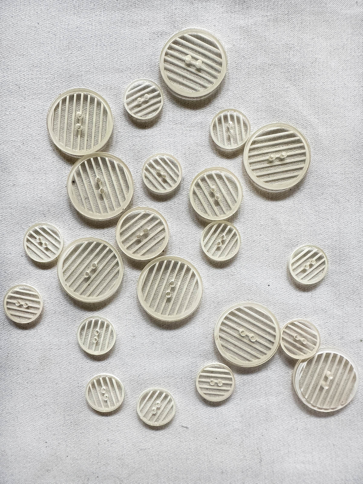 Vintage Italian Vintage Clear Ivory Stripe - L'Etoffe Fabrics LLC