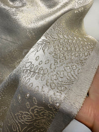 Vintage Satin Gold Matisse Jacquard - L'Etoffe Fabrics LLC