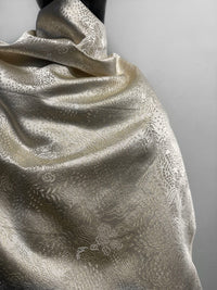 Vintage Satin Gold Matisse Jacquard - L'Etoffe Fabrics LLC