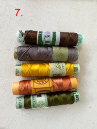 Vintage Silk Button Hole Thread Spools - L'Etoffe Fabrics LLC