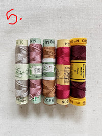 Vintage Silk Button Hole Thread Spools - L'Etoffe Fabrics LLC