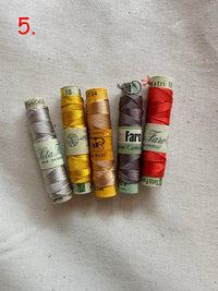 Vintage Silk Button Hole Thread Spools - L'Etoffe Fabrics LLC