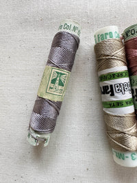 Vintage Silk Button Hole Thread Spools - L'Etoffe Fabrics LLC