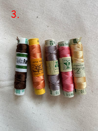 Vintage Silk Button Hole Thread Spools - L'Etoffe Fabrics LLC