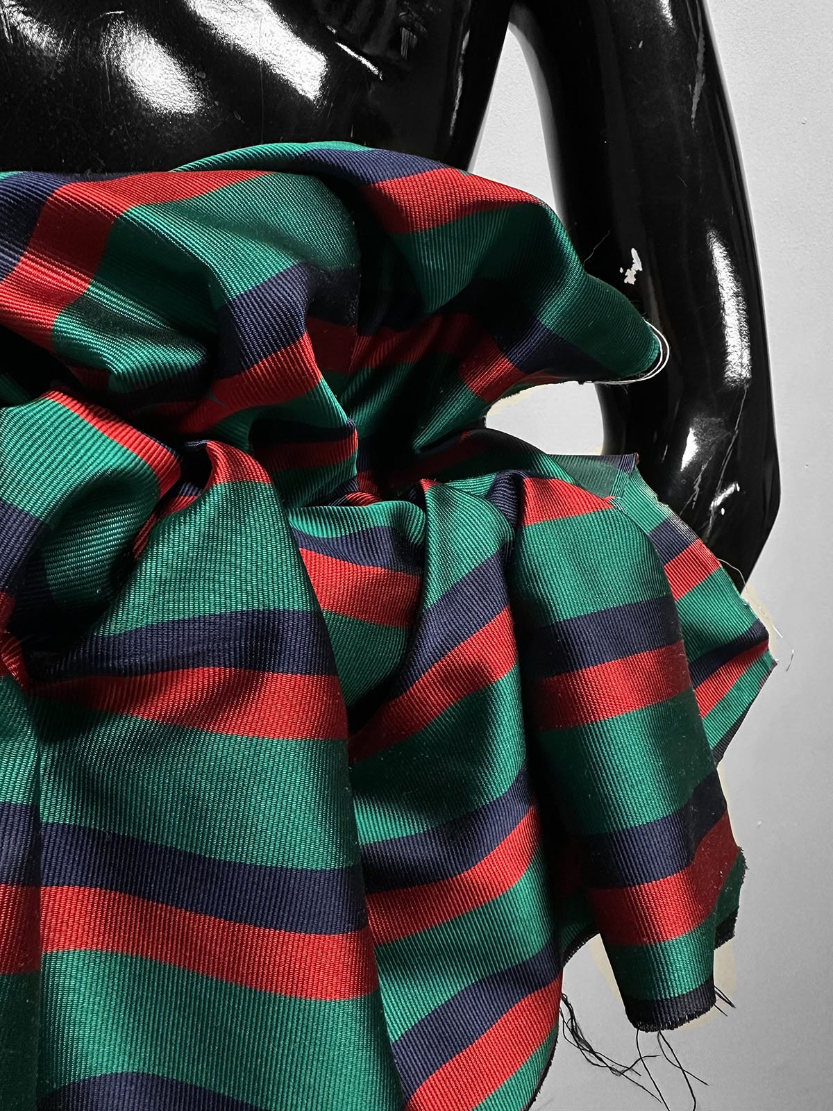 Vintage Silk Striped Tie Narrow - L'Etoffe Fabrics LLC