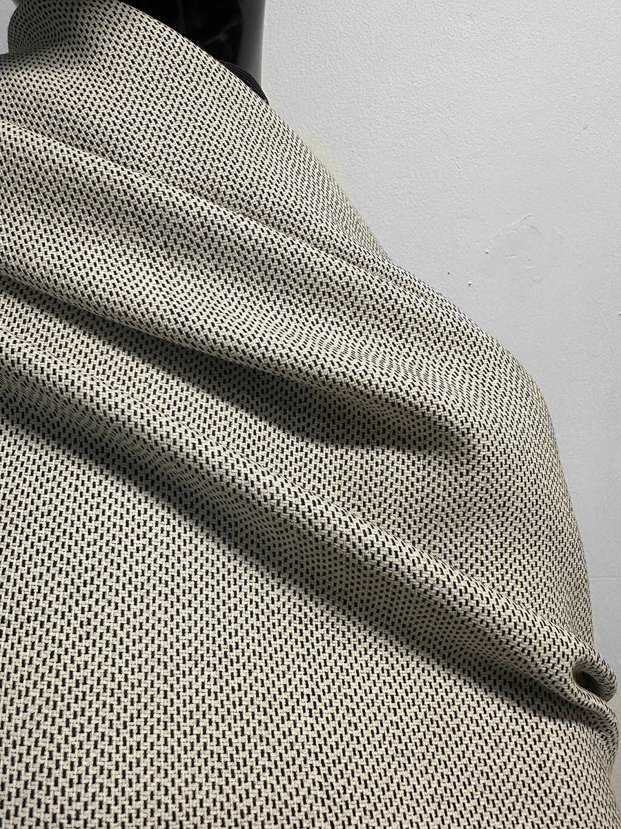 Vintage Solbiati Heritage Graphic Weave Woolen - L'Etoffe Fabrics LLC