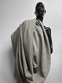 Vintage Solbiati Pebble Wool Crepe - Stone - L'Etoffe Fabrics LLC