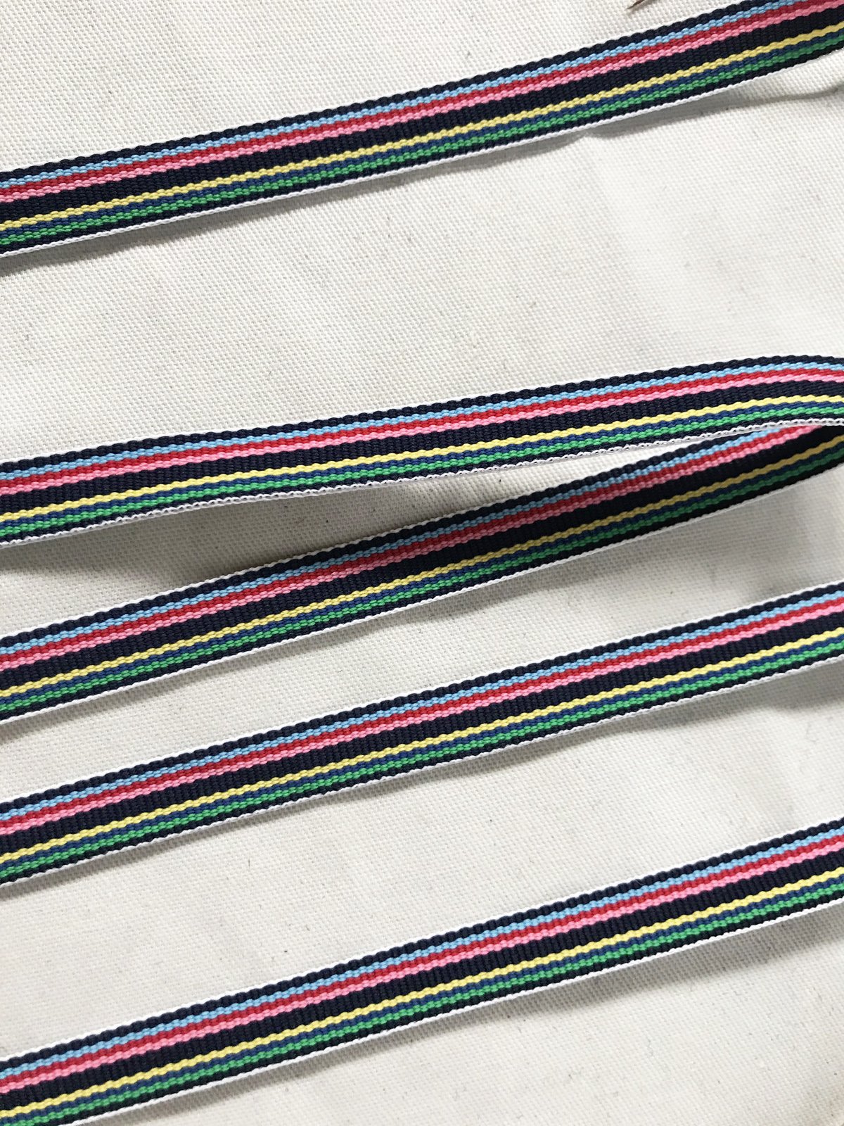 Vintage Striped Grosgrain Ribbon - L'Etoffe Fabrics LLC