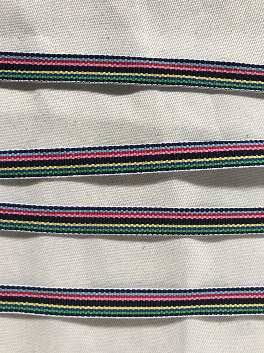 Vintage Striped Grosgrain Ribbon - L'Etoffe Fabrics LLC