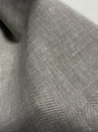 Vitale Barberis Canonico Wool Linen Herringbone Suiting - L'Etoffe Fabrics LLC