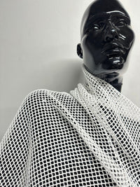 White Cotton Netting - L'Etoffe Fabrics LLC