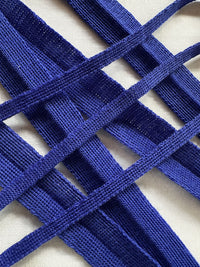 Yves Blue Wool Knit Binder - L'Etoffe Fabrics LLC