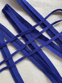 Yves Blue Wool Knit Binder - L'Etoffe Fabrics LLC